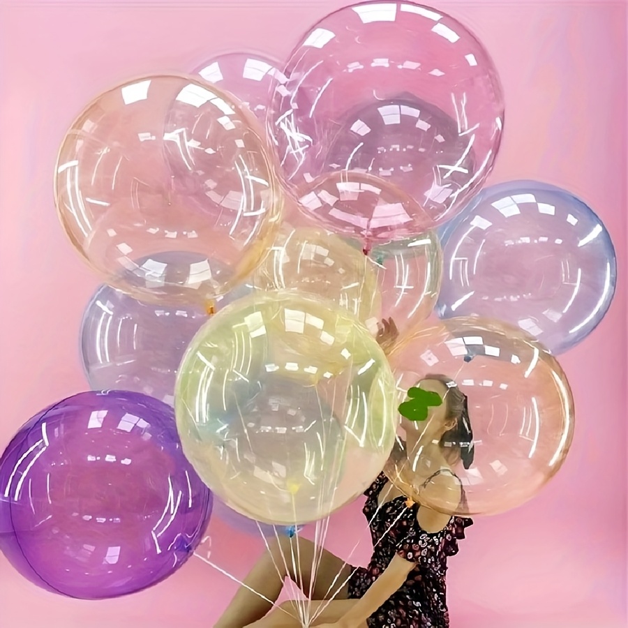 Led Balloon Light - 8pcs Crystal Popo Ball Transparent Color