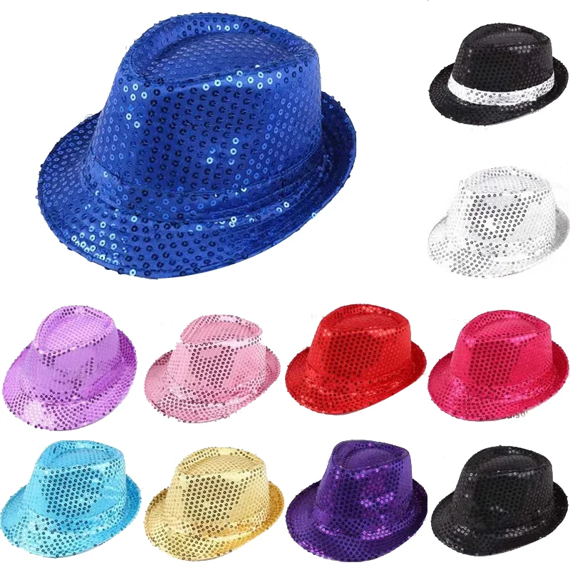 Party Hat Cone - 1 PC Jazz Hat Glitter Sequin