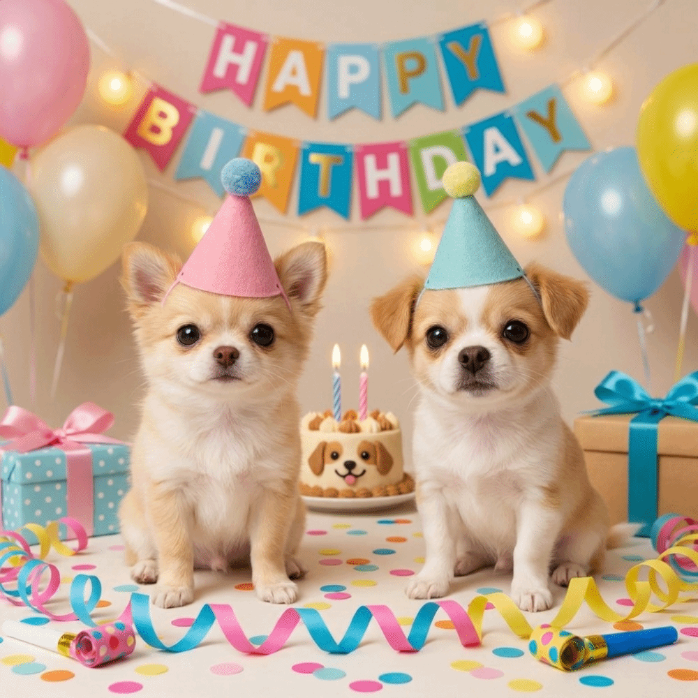 Party Hat Cone - 6/12/24Pcs Cute Pet Party Hat Colorful