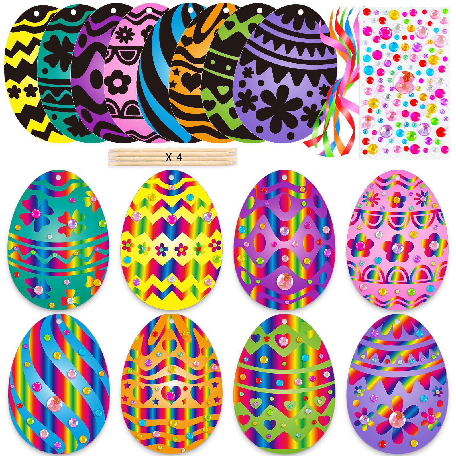Easter Scratch Art Paper Set f - Papercraft Supply Ribbon ulasan dan harga