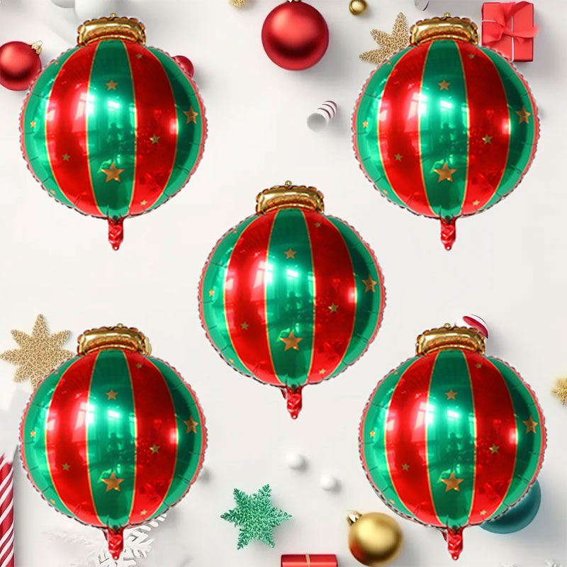5pcs Red Green Christmas Ball  - Party Event Supply Store ulasan dan harga