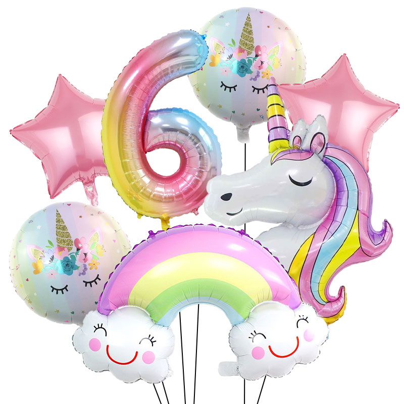 Unicorn Theme Birthday Decorat - Table Cloth Disposable ulasan dan harga
