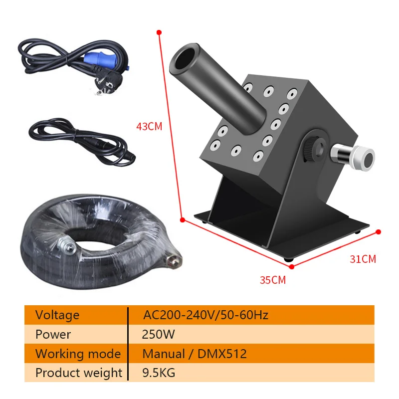 Stage LED CO2 Jet Column Fog S - Confetti Cannon Tube ulasan dan harga