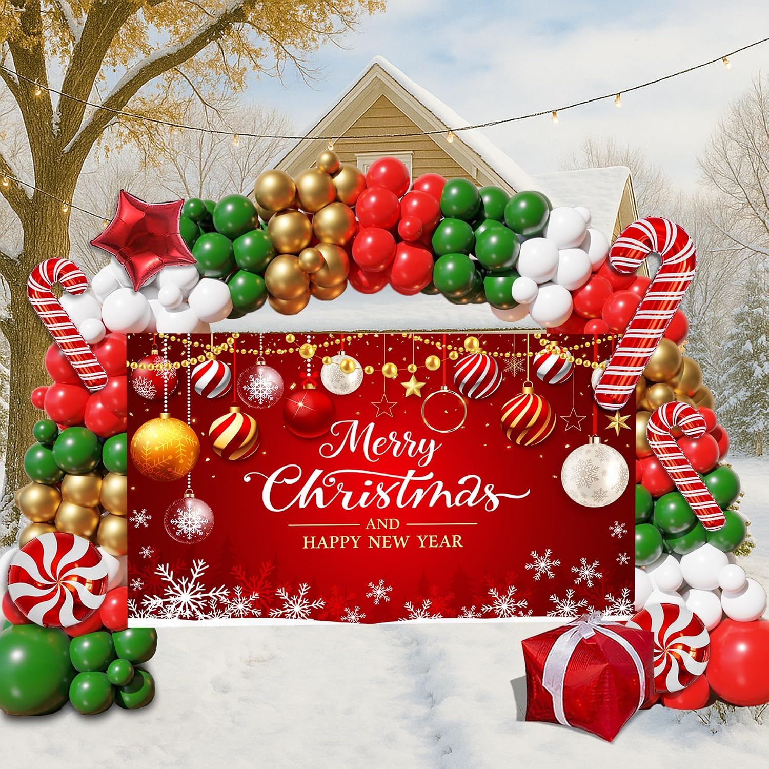 Christmas Balloon Arch Kit, 16 - Balloon Arch Kit ulasan dan harga