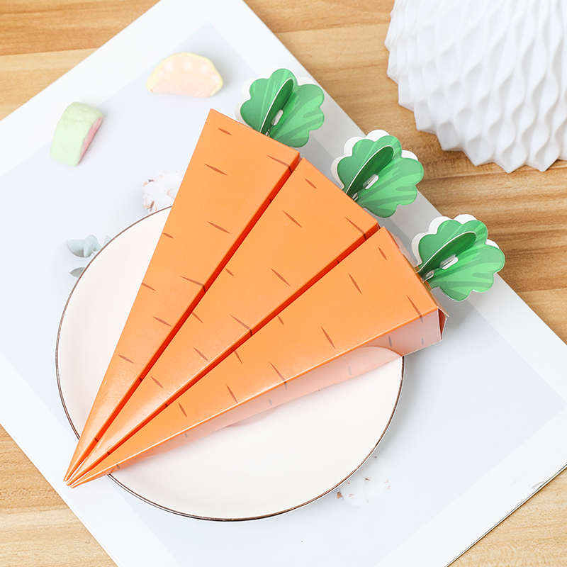 10Pcs Creative Carrot Paper Ca - Cotton Candy Cone ulasan dan harga