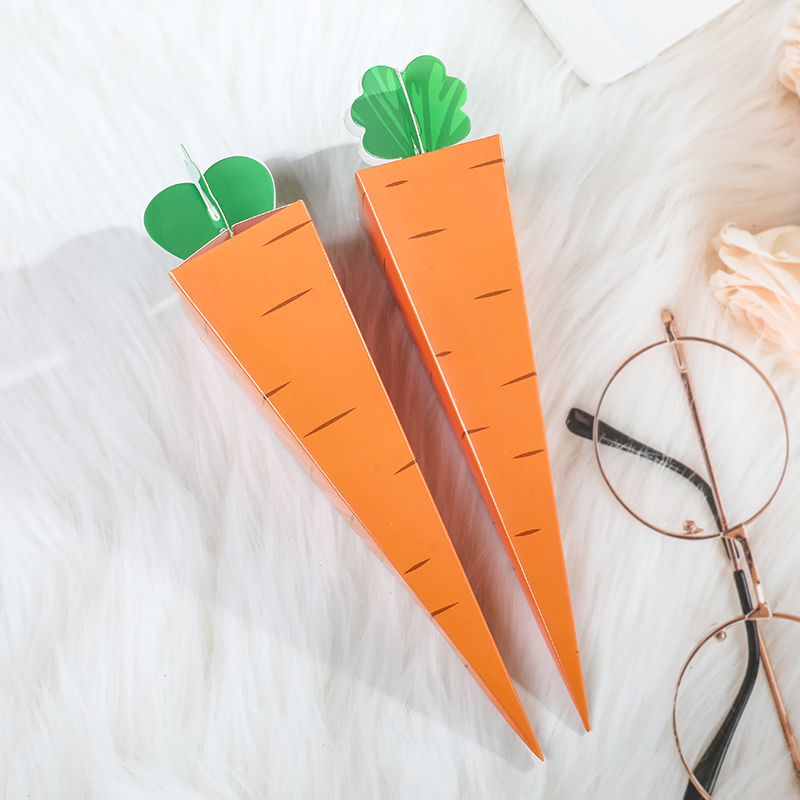 10Pcs Creative Carrot Paper Ca - Cotton Candy Cone ulasan dan harga