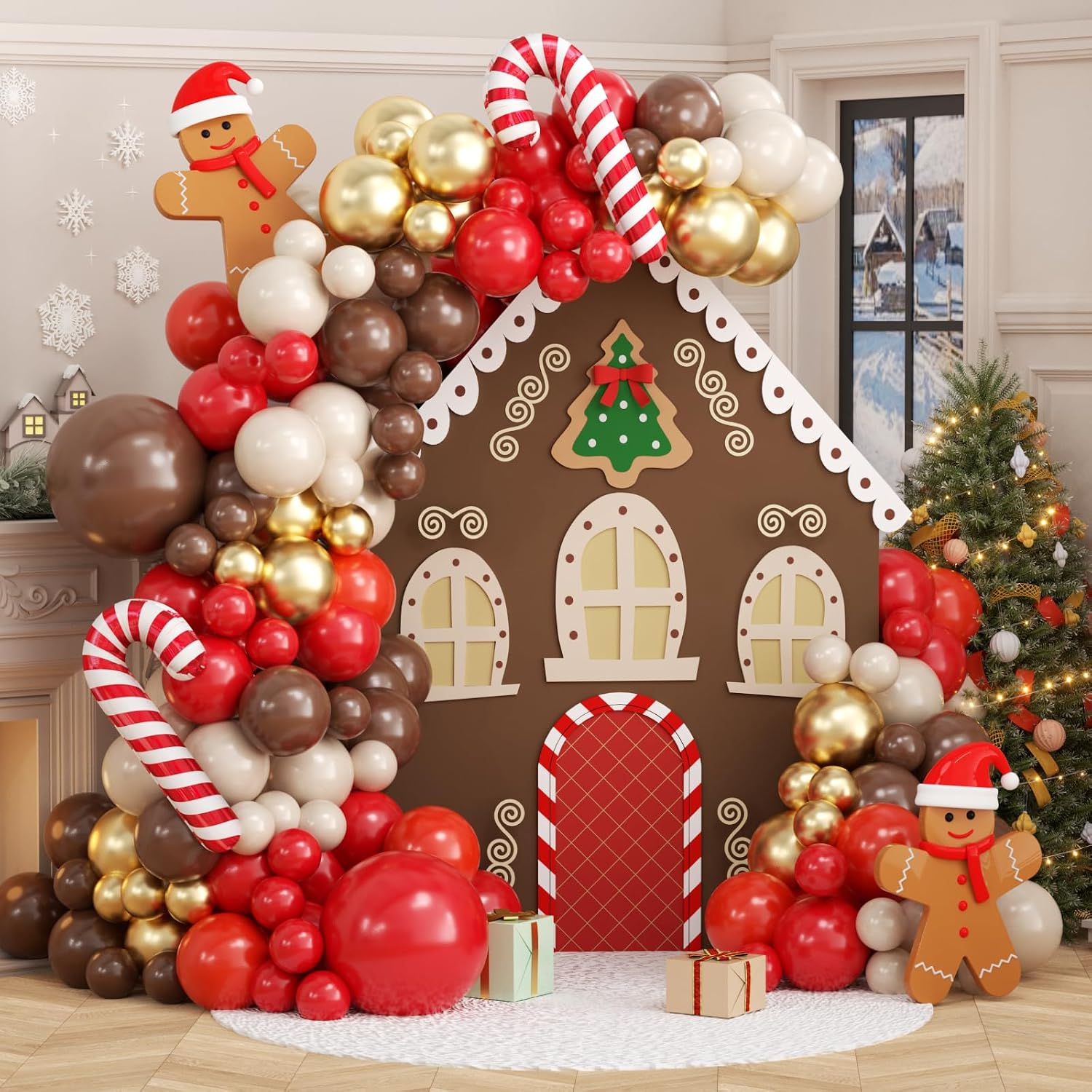 Christmas Reindeer Balloon Arc - Balloon Arch Kit ulasan dan harga