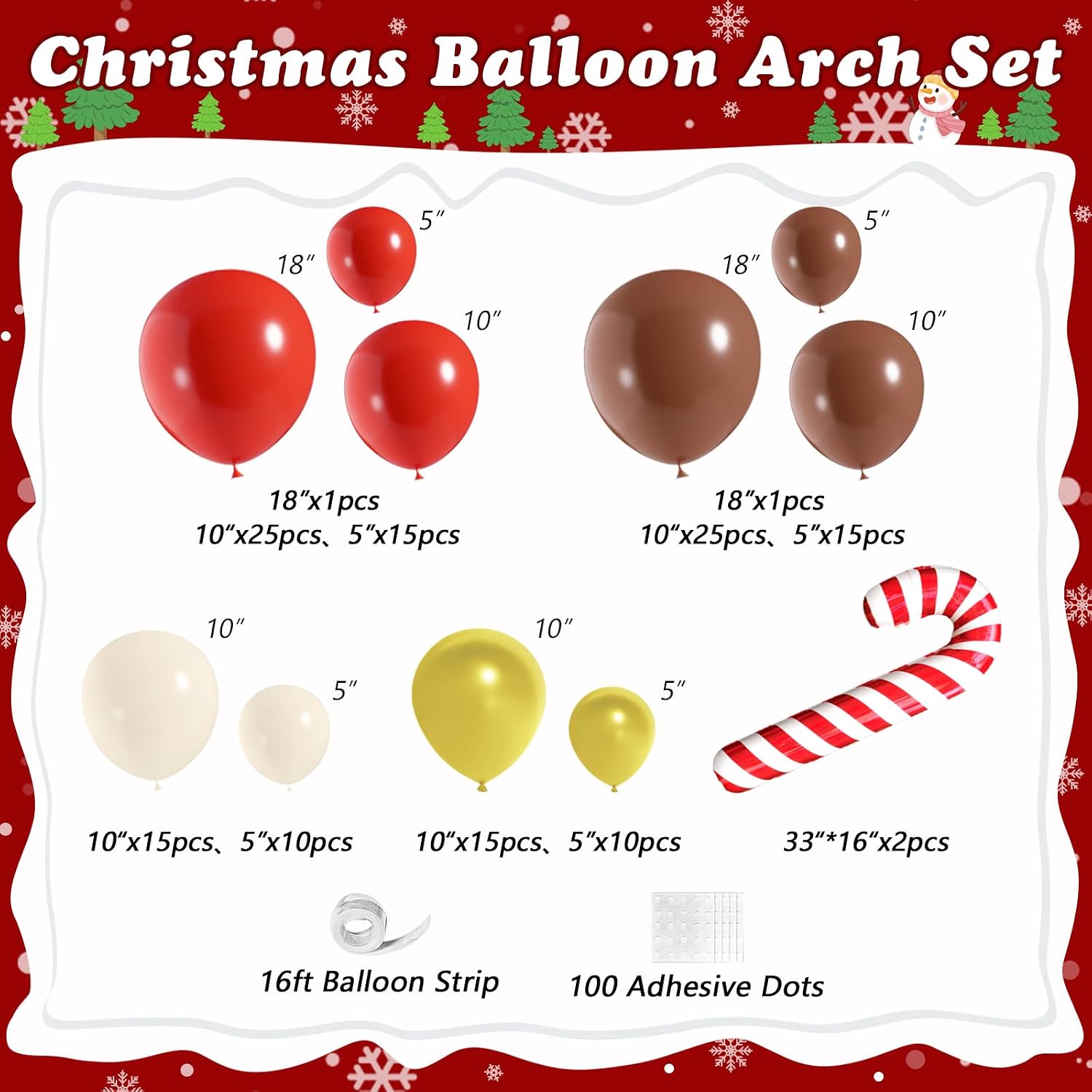 Christmas Reindeer Balloon Arc - Balloon Arch Kit ulasan dan harga