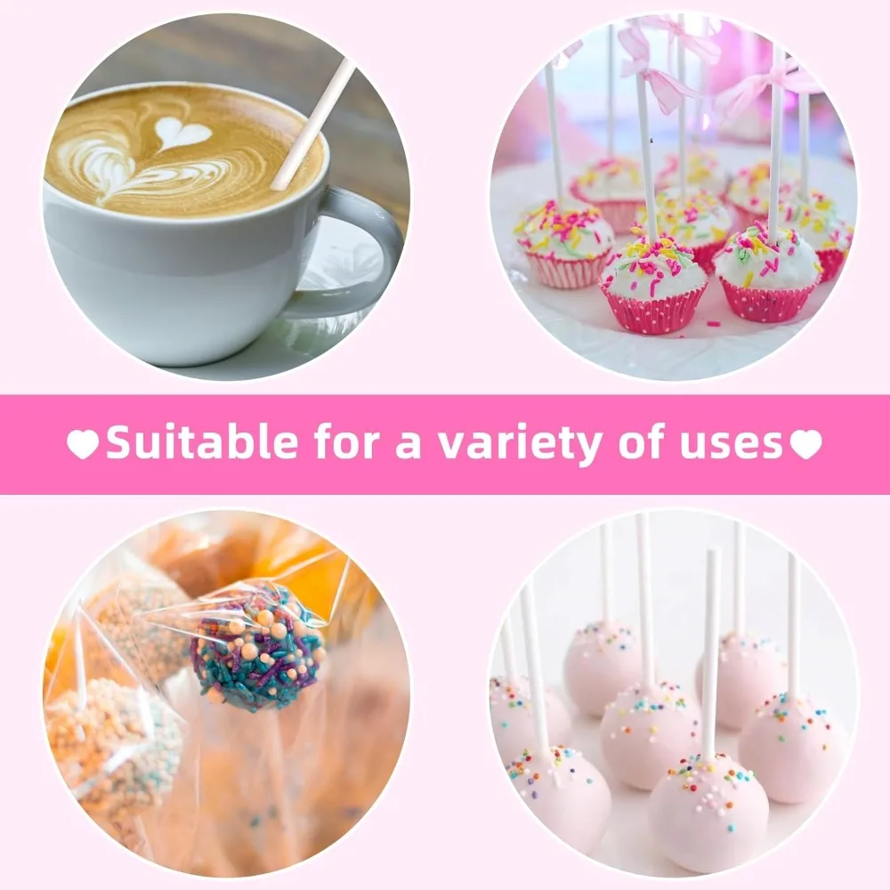 100-1000Pcs Paper Lollipop Sti - Cotton Candy Cone ulasan dan harga