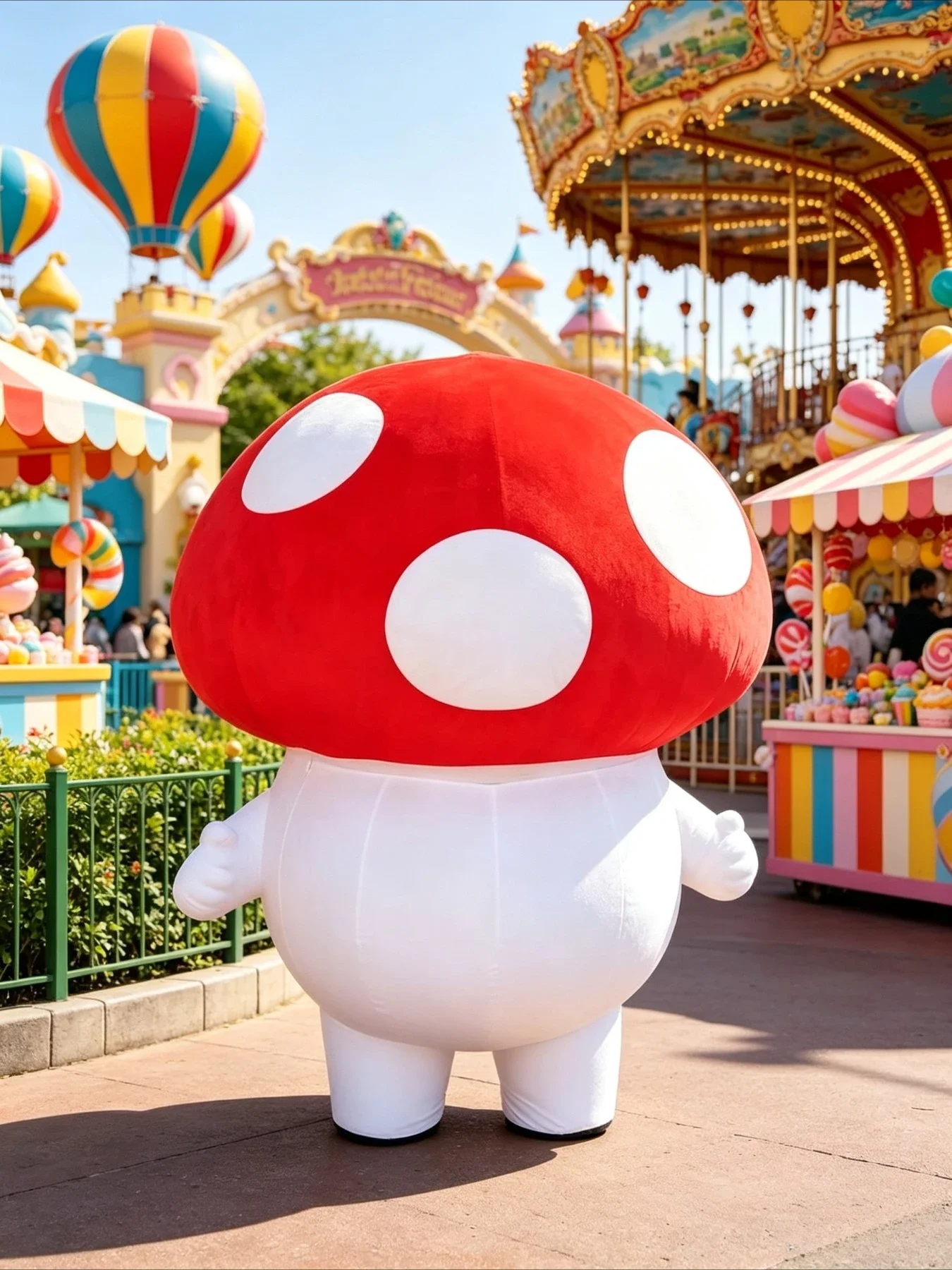 Inflatable Mushroom Mascot Cos - Event & Party Supply Photos ulasan dan harga