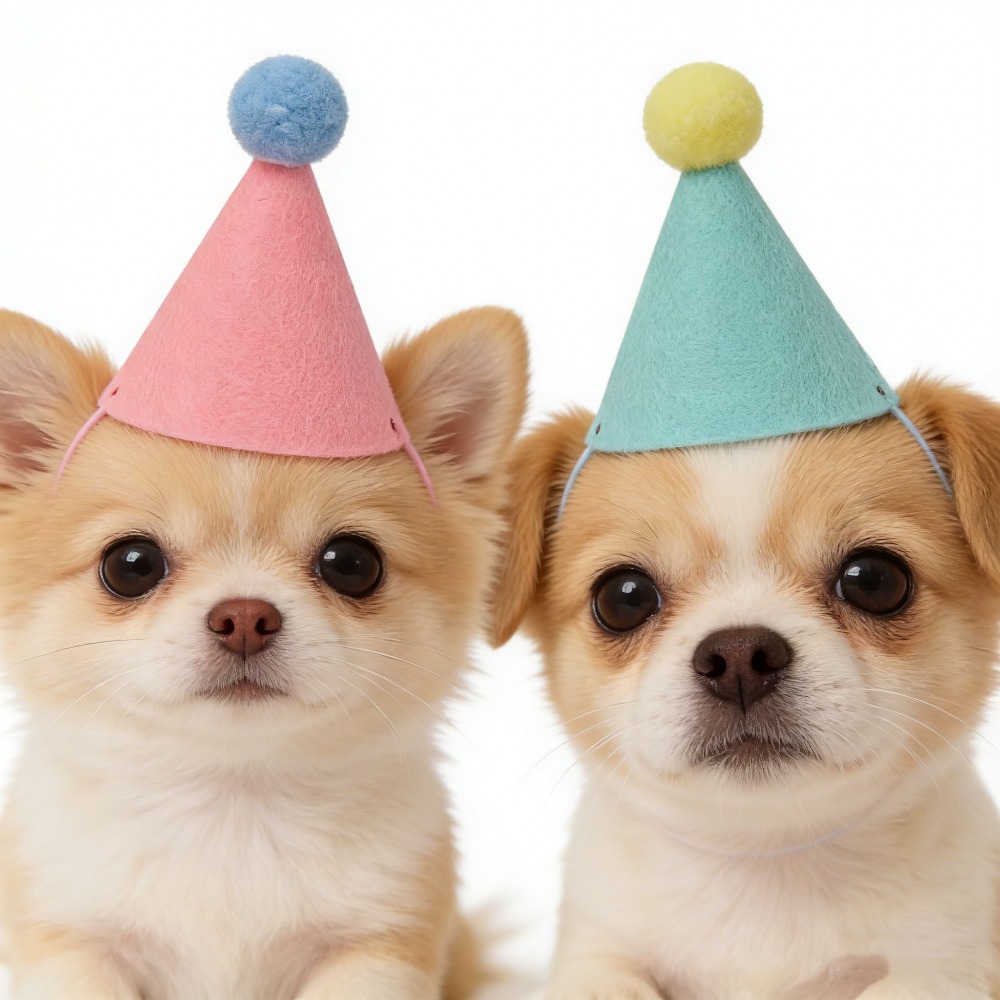 3/6pcs Pet Party Hat Colorful  - Party Hat Cone ulasan dan harga