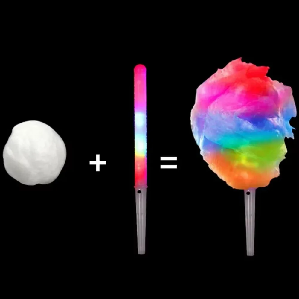 20Pcs Kpop Lightstick Colorful - Cotton Candy Cone ulasan dan harga
