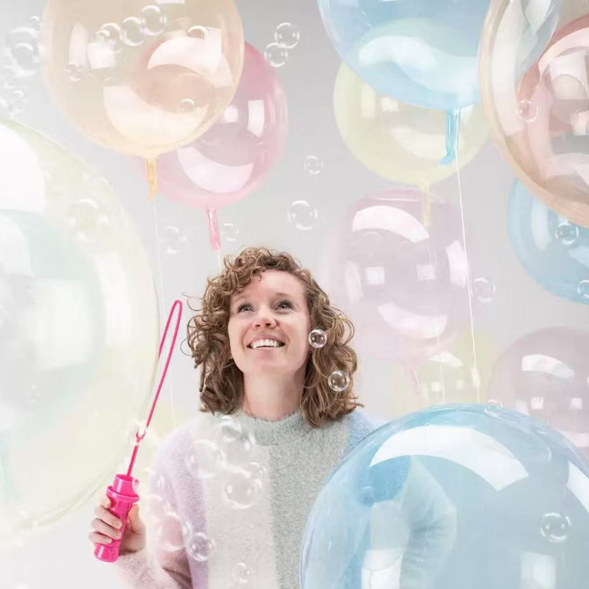 8pcs Crystal Popo Ball Transpa - Led Balloon Light ulasan dan harga