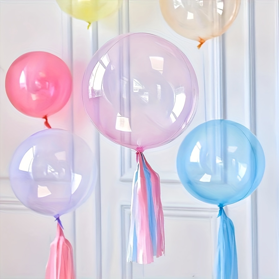 8pcs Crystal Popo Ball Transpa - Led Balloon Light ulasan dan harga