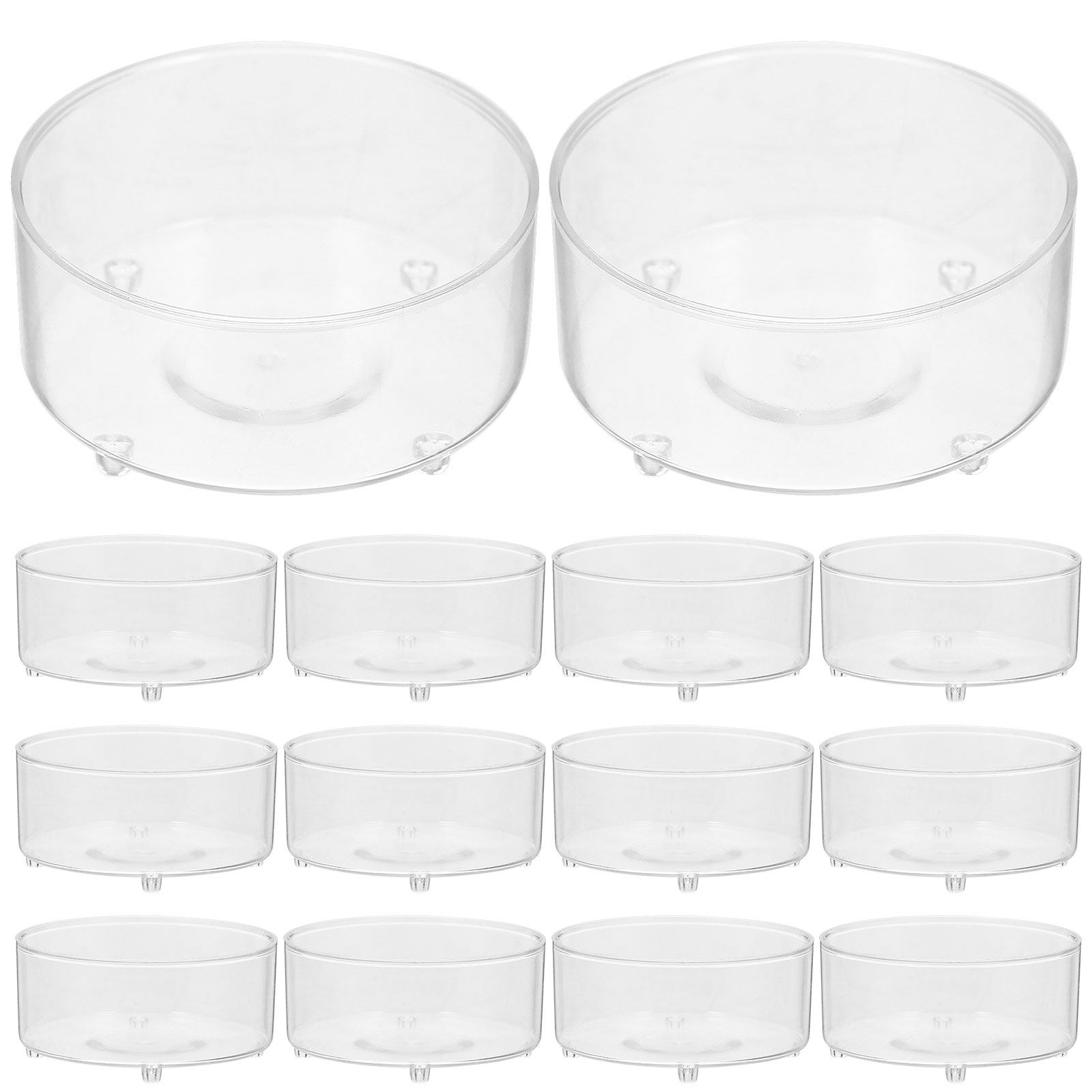 50Pcs Plastic Cups for Tealigh - Plastic Cup 50Pcs ulasan dan harga
