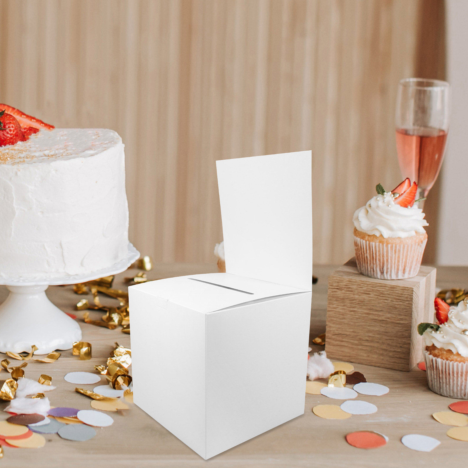 4Pcs Paper Raffle Box Voting B - Event Party Box ulasan dan harga