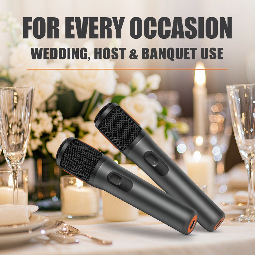 Wireless Microphone Dual Handh - Event & Party Supply Photos ulasan dan harga