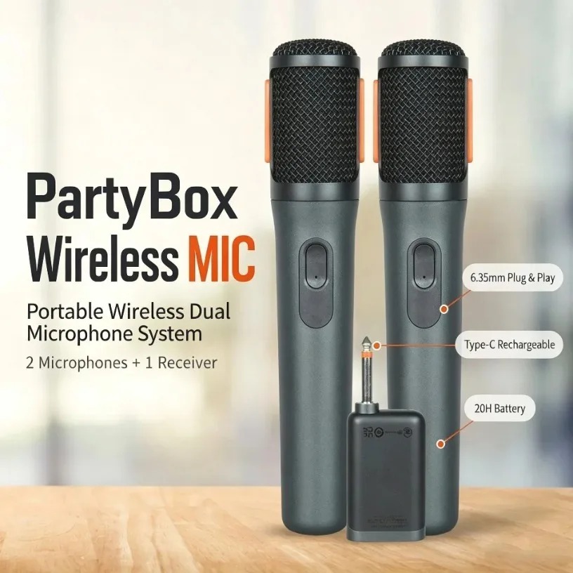 Wireless Microphone Dual Handh - Event & Party Supply Photos ulasan dan harga