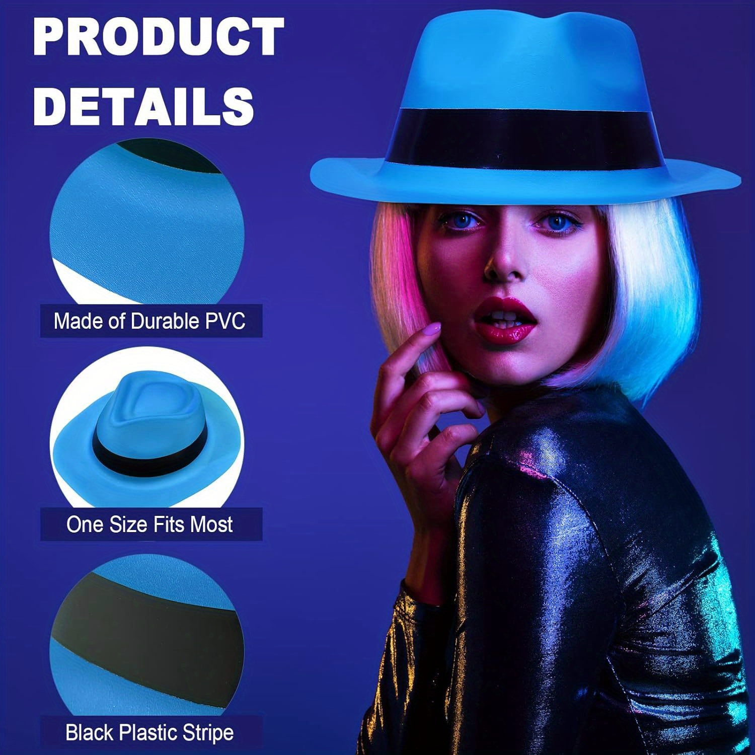 12 Pieces Neon Mafia Style Par - Party Hat Cone ulasan dan harga