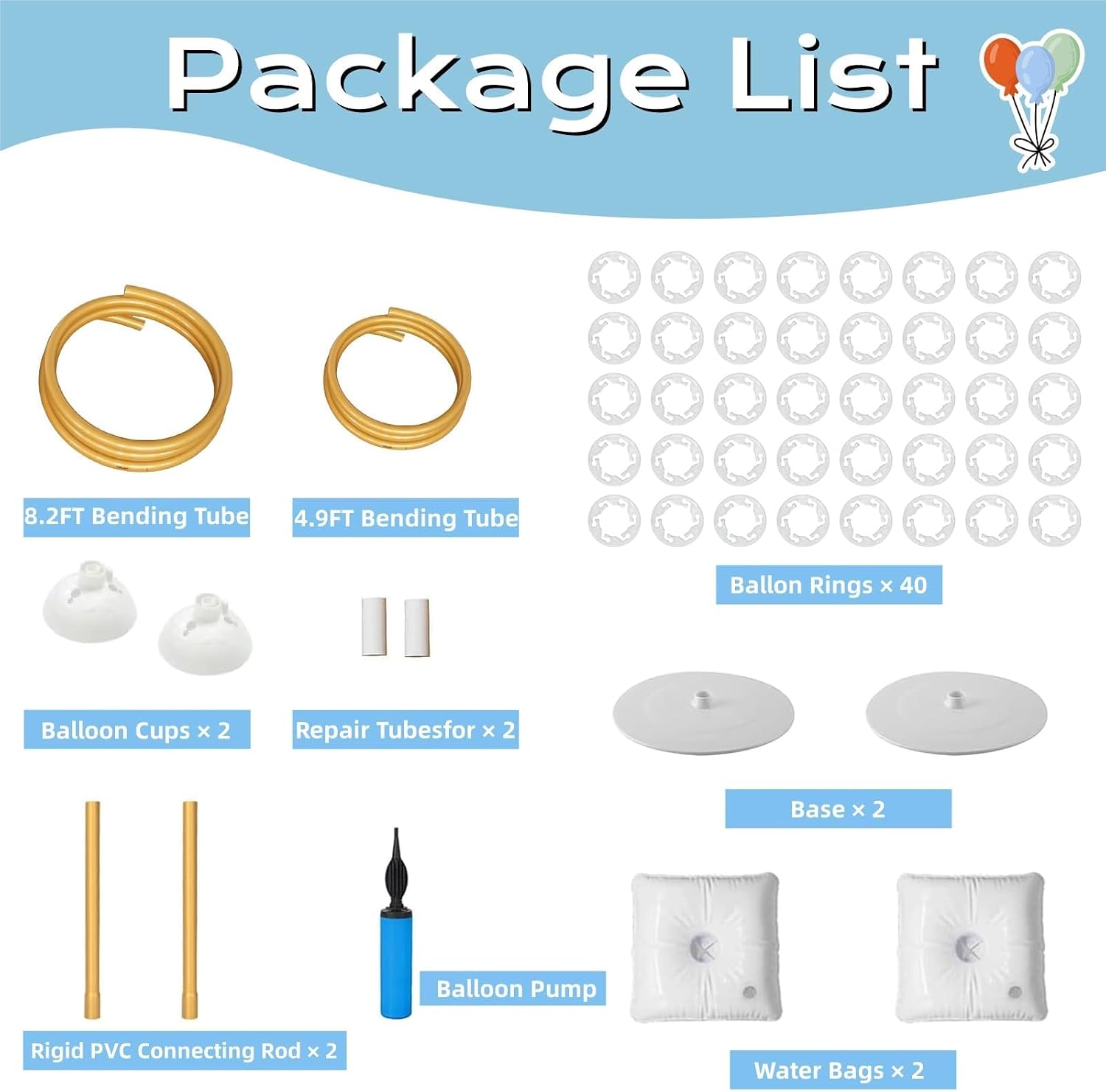 Balloon Arch Kit 8.2ft & 4.9ft - Balloon Arch Kit ulasan dan harga