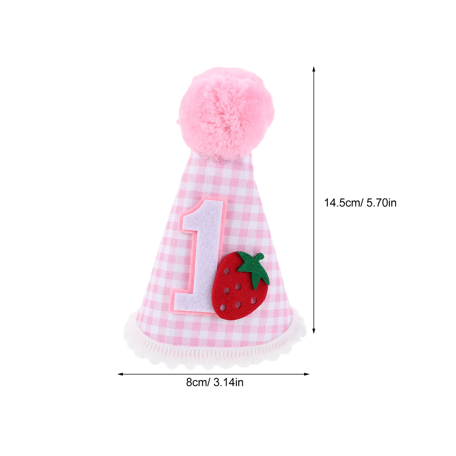 Strawberry Cone Birthday Hat P - Party Hat Cone ulasan dan harga