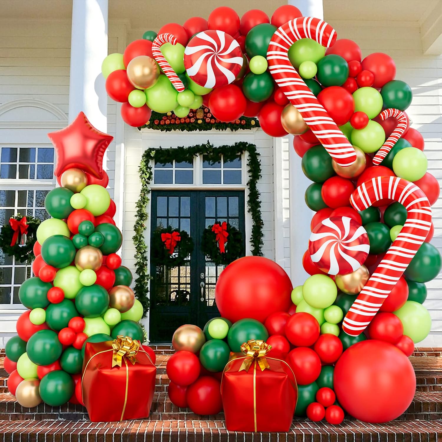 144 Piece Christmas Balloon Ga - Balloon Arch Kit ulasan dan harga