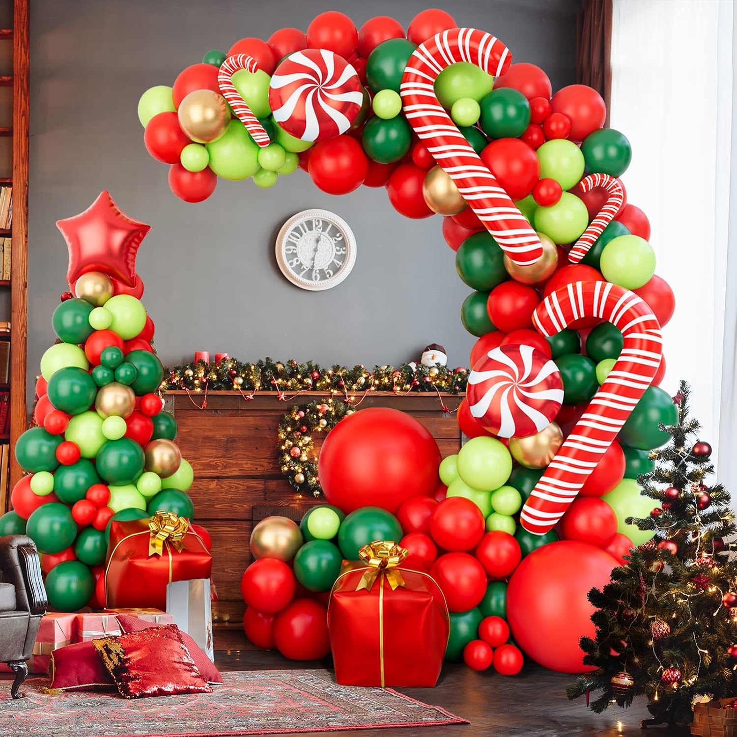 144 Piece Christmas Balloon Ga - Balloon Arch Kit ulasan dan harga