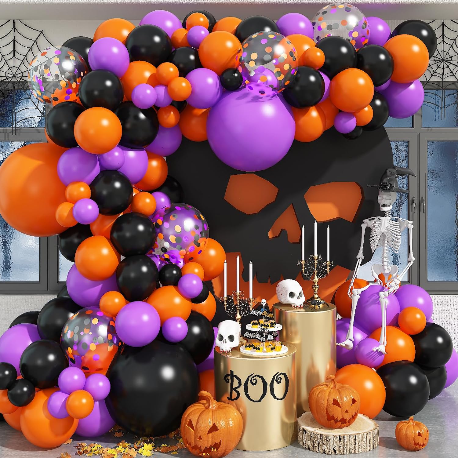 Jobkoo Halloween Balloon Arch  - Balloon Arch Kit ulasan dan harga