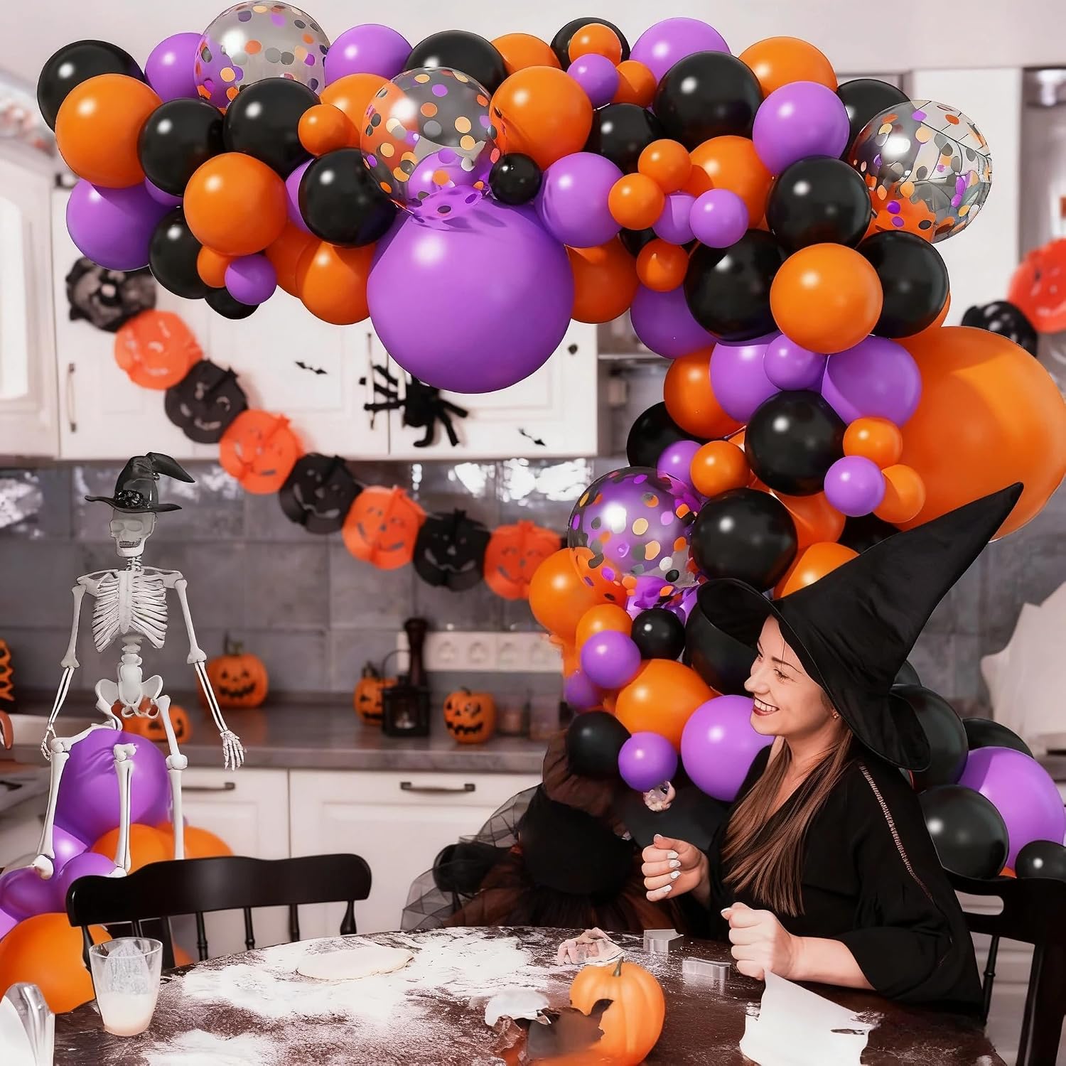 Jobkoo Halloween Balloon Arch  - Balloon Arch Kit ulasan dan harga