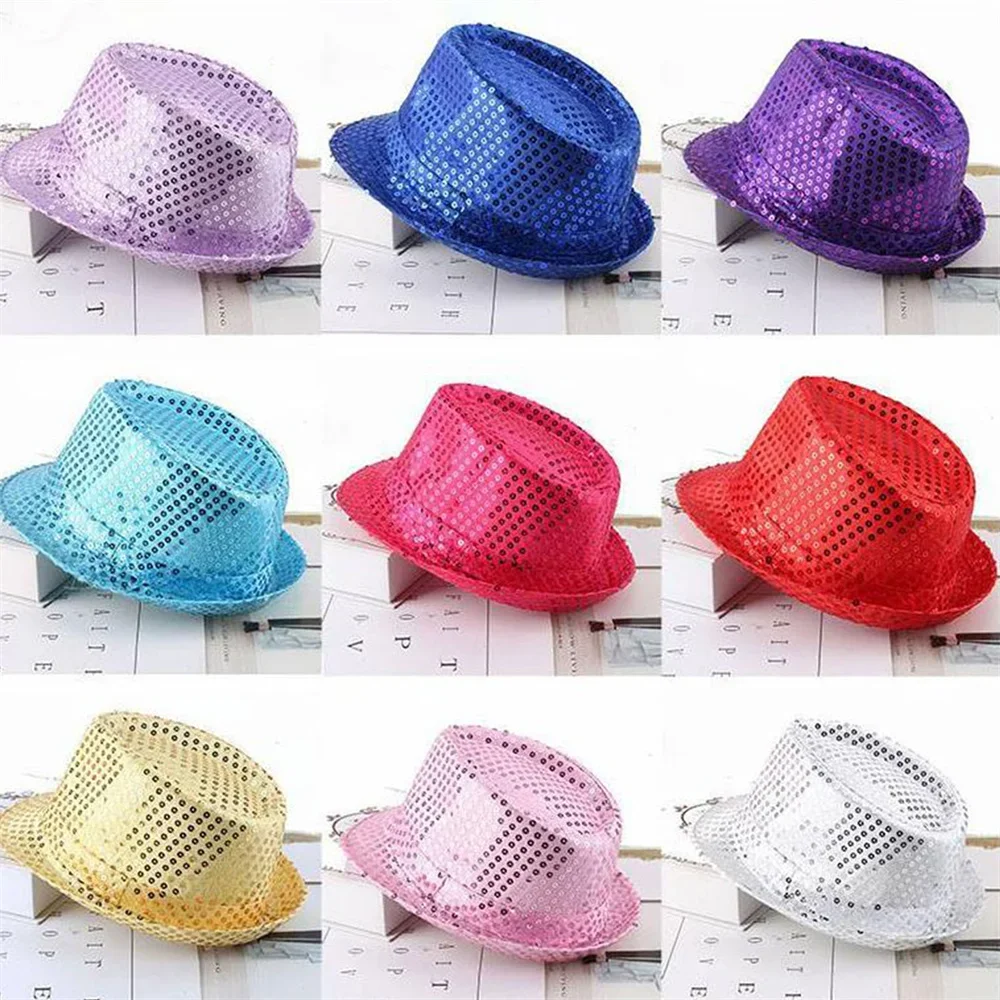1 PC Jazz Hat Glitter Sequin C - Party Hat Cone ulasan dan harga