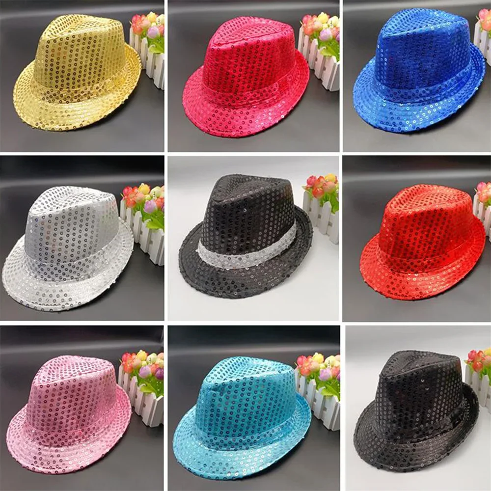 1 PC Jazz Hat Glitter Sequin C - Party Hat Cone ulasan dan harga