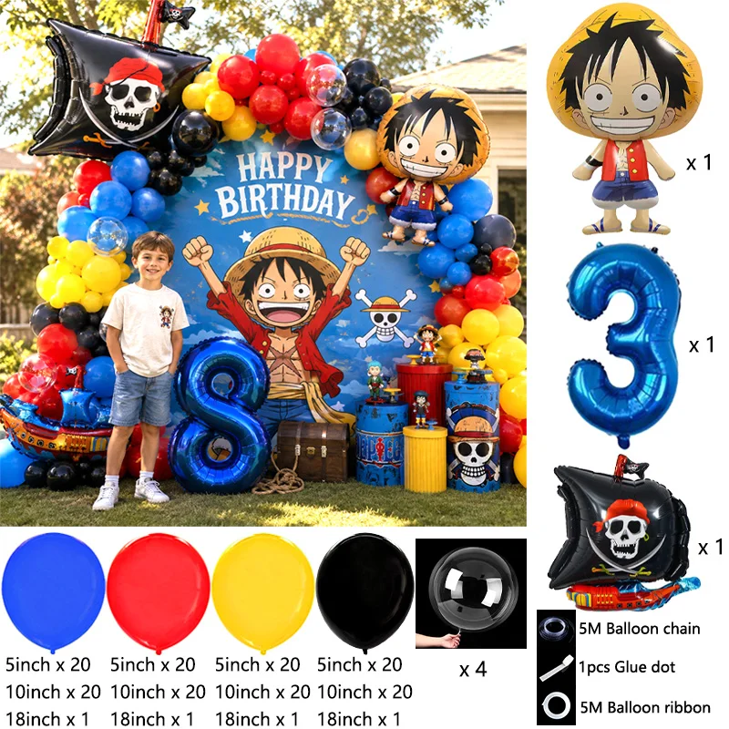 One Piece Party Balloon Garlan - Balloon Arch Kit ulasan dan harga