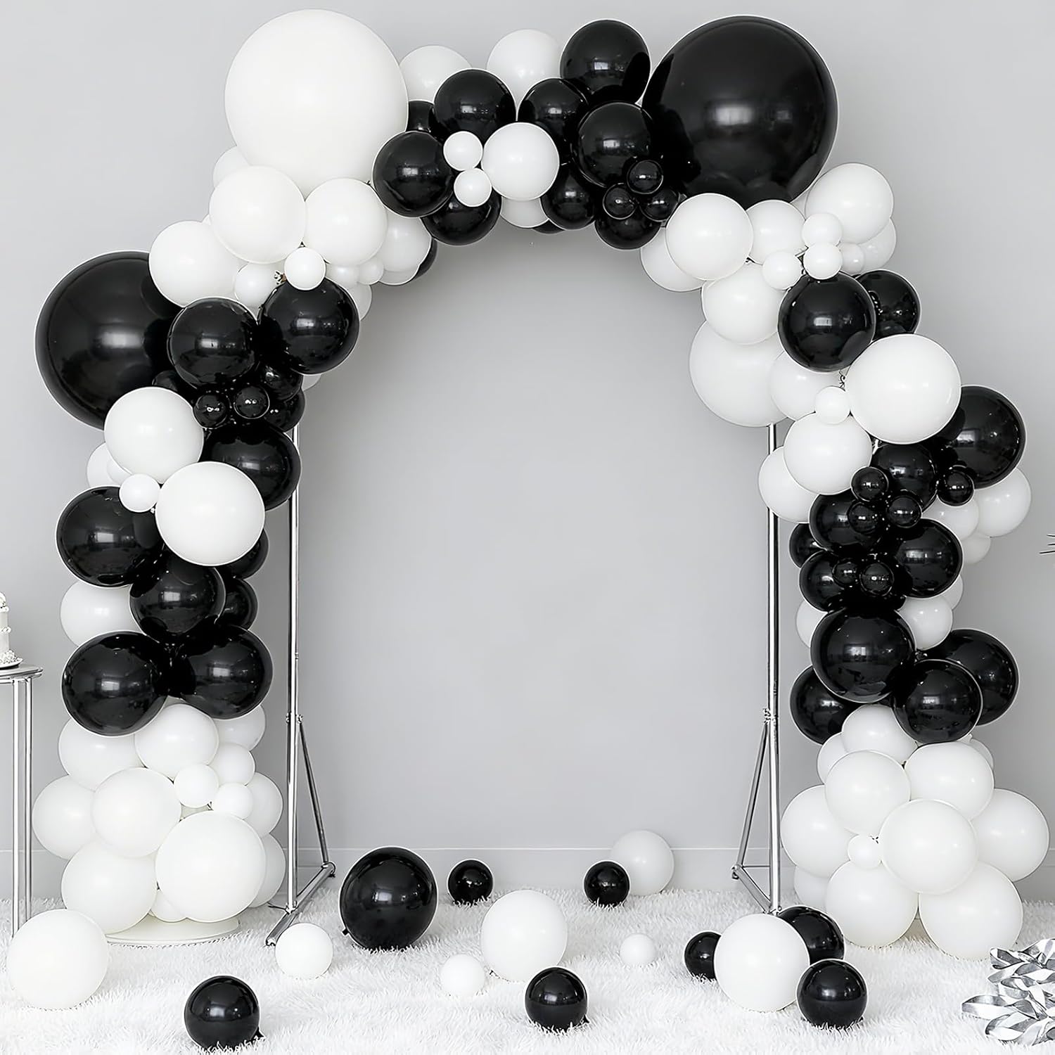 136 Pcs Black & White Latex Ba - Event Launch Party ulasan dan harga
