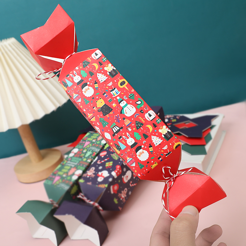 12PCS Christmas Candy Box Craf - Papercraft Supply Ribbon ulasan dan harga