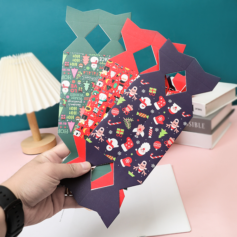 12PCS Christmas Candy Box Craf - Papercraft Supply Ribbon ulasan dan harga