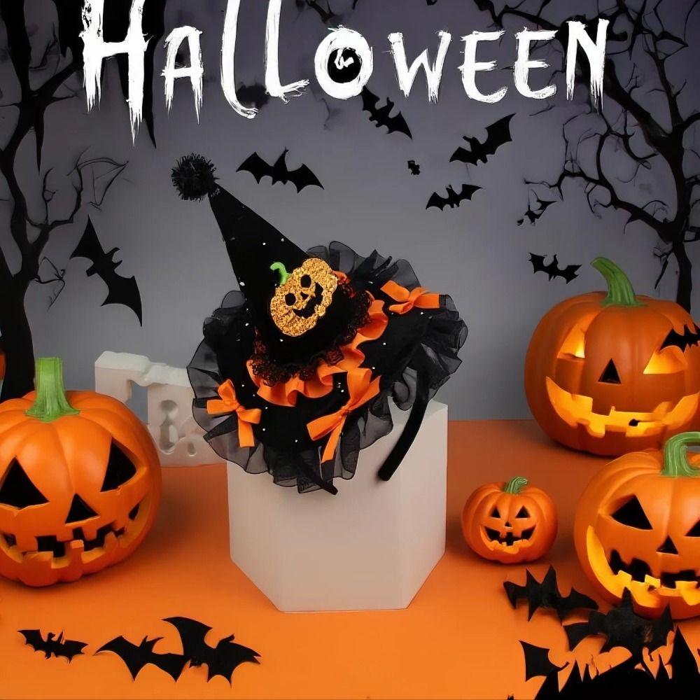 Spider Halloween Witch Hat Hea - Party Hat Cone ulasan dan harga