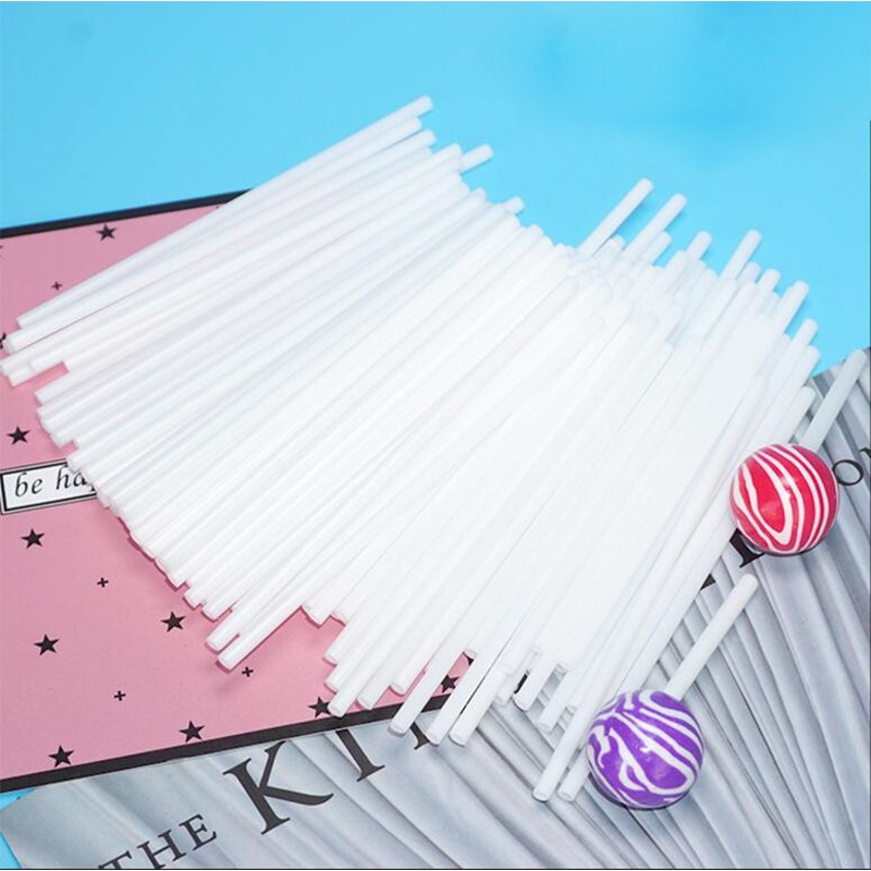 200pcs Plastic Lollipop Stick  - Cotton Candy Cone ulasan dan harga
