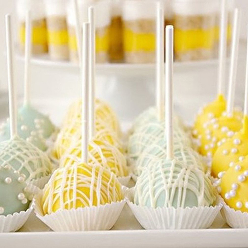 200pcs Plastic Lollipop Stick  - Cotton Candy Cone ulasan dan harga