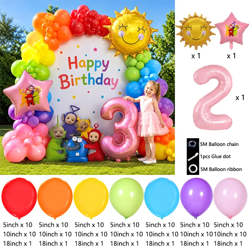 Teletubbies Kids Character Bal - Balloon Arch Kit ulasan dan harga