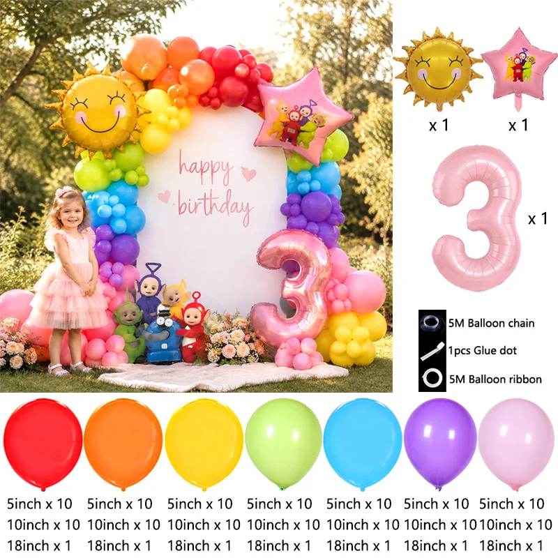 Teletubbies Kids Character Bal - Balloon Arch Kit ulasan dan harga