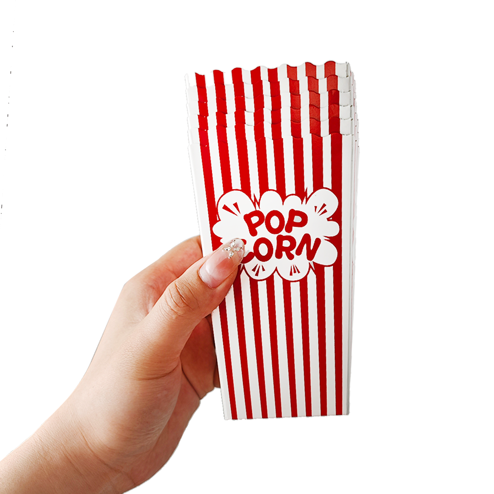 10-50Pcs Popcorn Paper Boxes B - Cotton Candy Cone ulasan dan harga